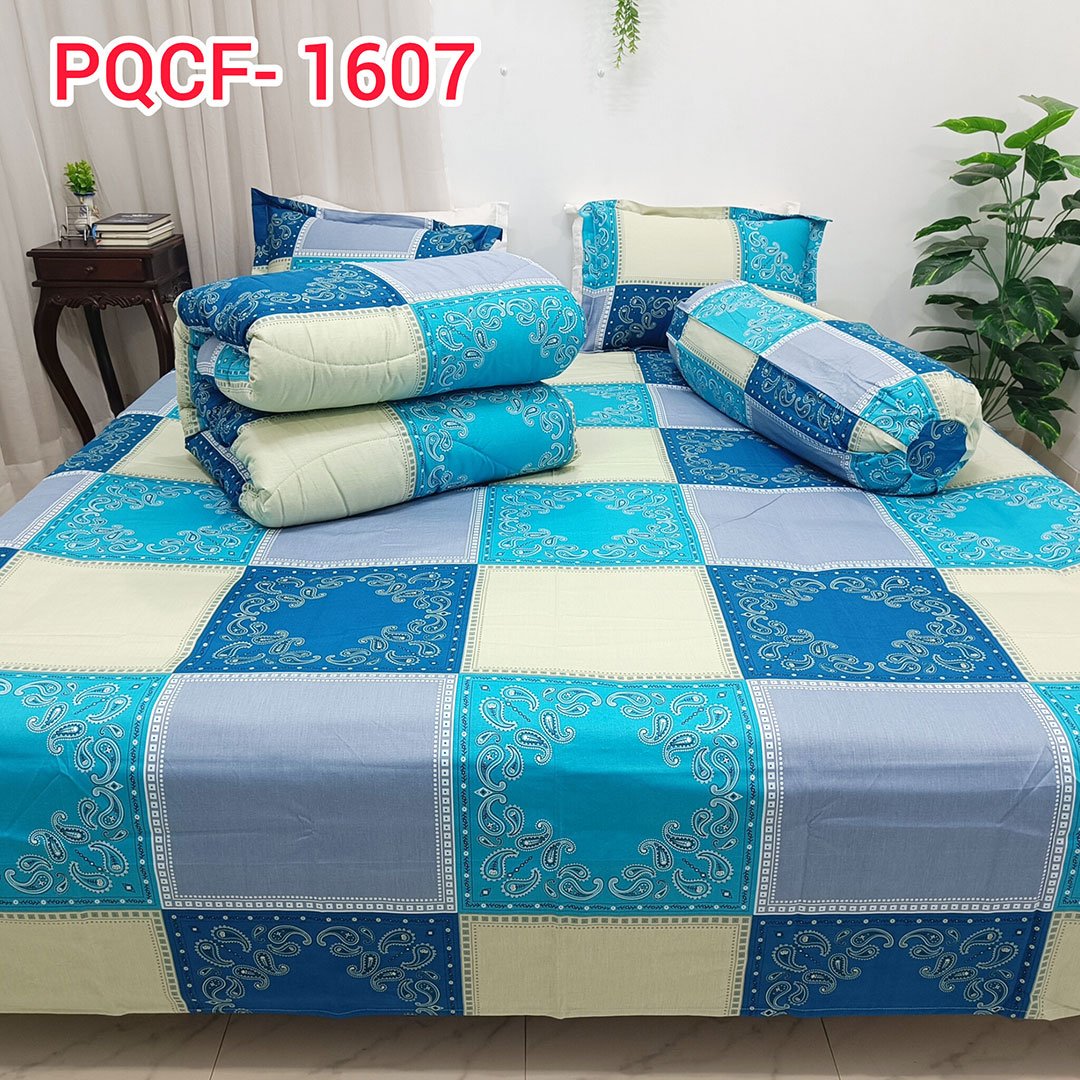 Azure Elegance 5pcs Comforter Set (PQCF-1607)